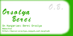 orsolya berei business card